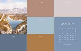 January 2021 Wallpaper with Calendar ...