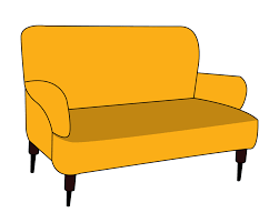 yellow sofa comfortable chair