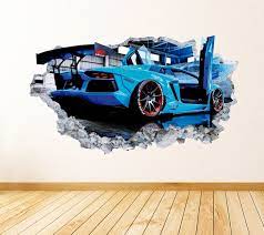 Racing Car Wall Art Decal Racing Theme