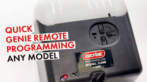 how to program a genie garage door remote