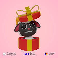 3d rendering of sheep characters