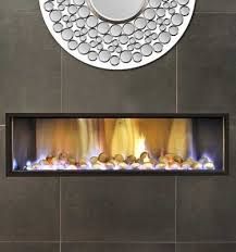Open Gas Fireplace Range