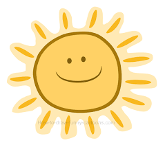 How to draw a sunshine clipart