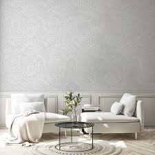 light grey art deco mosaic wallpaper