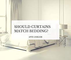 should curtains match bedding picking