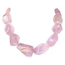 pink quartz necklace