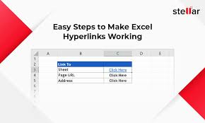 easy steps to make excel hyperlinks working