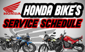 what is service schedule of honda bike