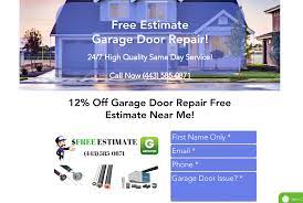 free estimate garage door repair
