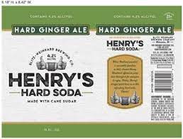 henry s hard soda hard ginger ale