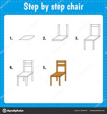 drawing lesson children how draw chair