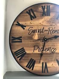 24 Large Farmhouse Wooden Wall Clock
