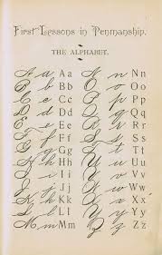 Digital Download 1895 School Primer Penmanship Page