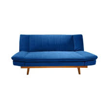 jual informa luisa sofa bed fabric biru