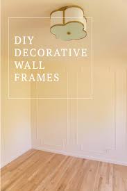 Thinking about freshening up a boring mundane space. Diy Wall Moulding Frames In Honor Of Design