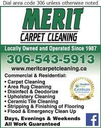merit carpet cleaning in regina sk