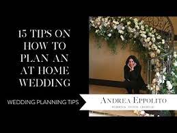 Tips On How To Plan An At Home Wedding