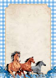 horse riding birthday invitation