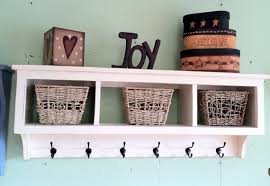 Cubby Wall Shelf Basket Storage