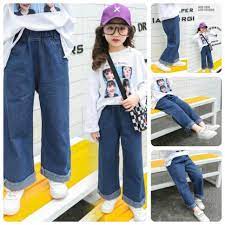 QJ34⚡Size90-130 (19-25kg)⚡Quần jean cho bé gái⚡Thời trang trẻ Em hàng quảng  châu freeship - Quần bò