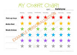 Add On Personalized Chore Charts
