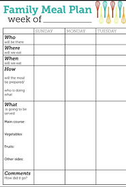 Printable Meal Plans Magdalene Project Org