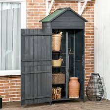 Outsunny Wooden Garden Shed Outdoor
