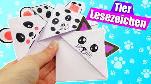 Papierseerosen selbstgebastelt | unser kreativblog. Diy Tier Lesezeichen Basteln Katze Panda Dalmatiner Super Niedlich Fur Kinder Youtube