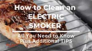 how to clean an electric smoker in 3