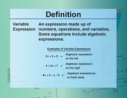 Definition Equation Concepts Variable
