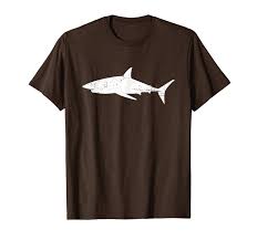 Amazon Com Vintage Distressed Style Mako Shark T Shirt