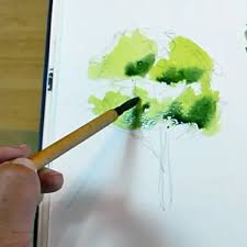 How To Paint Trees In Watercolor