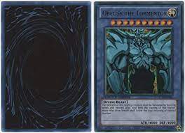 What is a remote duel egyptian god deck release celebration? Amazon Com Yu Gi Oh Obelisk The Tormentor Lc01 En001 Ultra Rare Legendary Collection Toys Games