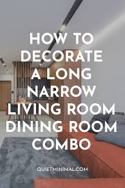 long narrow living dining room ideas
