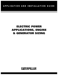 09 Electric Power Generator Application Sizing