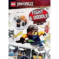 LEGO Ninjago Fight and Doodle Colour Activity Book + Minifigure | Childrens  Books