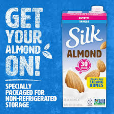 silk almond milk unsweetened vanilla