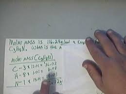 calculate molecular formula given molar