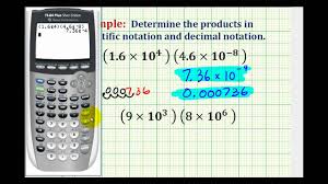 multiply numbers in scientific notation