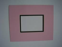 Picture Frame Mat Double Pink With