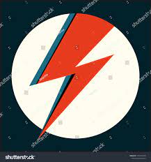 David Bowie Ziggy Stardust roter Blitz.: Stock-Vektorgrafik (Lizenzfrei)  1057405478 | Shutterstock