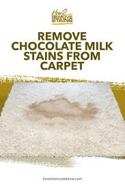 how to remove chocolate milk stains