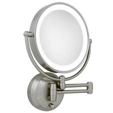 Satin Nickel Wall Magnifying Mirror