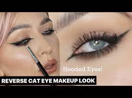 reverse cat eye makeup look tutorial