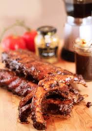 smoked ribs with espresso barbecue