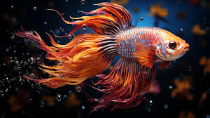 golden red fish hd wallpaper 4k free