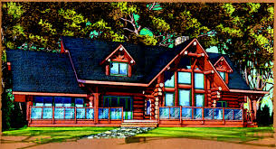 30 Beautiful Log Home Plans With