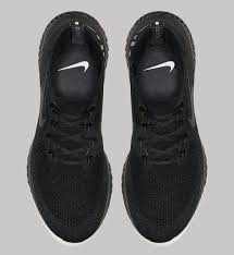 With cuts designed to match your movement, your every run is covered from the treadmill to the street. Nike Epic React Flyknit Triple Black Release Date July 2018 Aq0067 003 Sole Collector