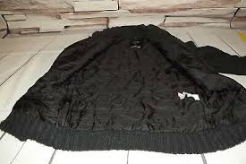 Bershka Mens Collection Jacket Coat Dark Grey Zip Size
