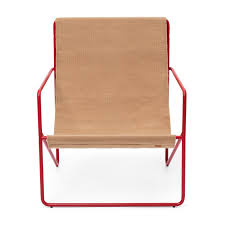 ferm living desert lounge chair red